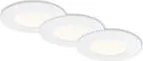 Briloner LED Einbauleuchte 3er Set 4000K - Wandleuchten, energieeffiziente LED Einbauleuchte mit 600lm Helligkeit, ideal für feuchte Räume dank IP44, langlebig mit 25.000 Stunden Lebensdauer.