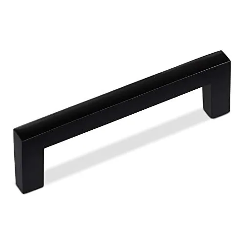SOTECH Möbelgriff Blackline I BA 96 mm schwarz matt, Schrankgriff Länge 106 mm x Breite 10 mm x Höhe 28 mm, Schranktürgriff aus Aluminium