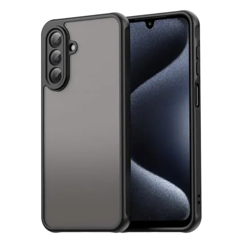 betterfon Hülle kompatibel mit Samsung Galaxy A17 5G | Matte stoßfeste Handyhülle | Kratzfestes Bumper Case | Schwarz