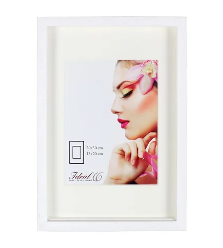 IDEAL TREND 3D Objektrahmen aus Holz für Trikots und T-Shirts - Hochwertiger Einzelrahmen für Objekte bis 1,3 cm, ideal für Trikots und T-Shirts. Zeitloses Design, geeignet zum Aufstellen und Aufhängen in Hoch- und Querformat.