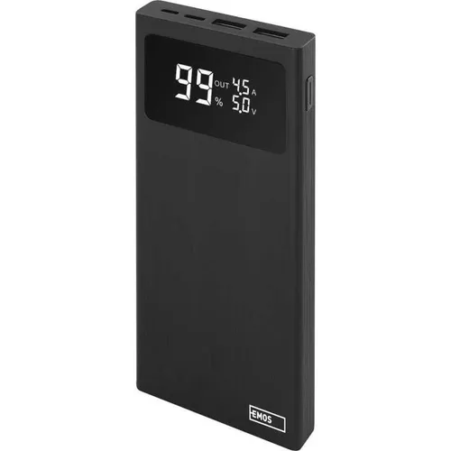EMOS BetaQ 10 Powerbank, 10000 mAh, 22,5 W, schwarz (1613053100)