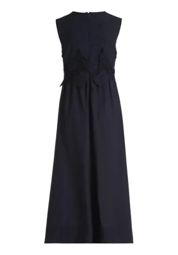 Betty Barclay Damen Midikleid mit V-Ausschnitt 44, dunkelblau