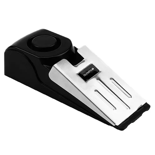 OLYMPIA Elektronischer Türstopper mit Alarm & Erschütterungssensor 120dB - Sonstige, sicherer Schutz mit 120dB Alarm und Erschütterungssensor für maximale Sicherheit zu Hause.