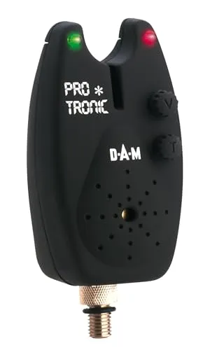 DAM Pro Tronic Soft Touch Bite Alarm – Elektronischer Bissanzeiger mit Soft-Touch-Oberfläche – Zuverlässige, langlebige Leistung – Benötigt eine 9-V-Batterie