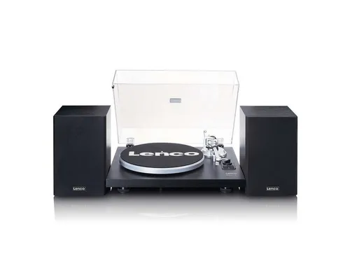 Lenco LS 500BK Plattenspieler Set mit Bluetooth & Holzlautsprechern - Erleben Sie mit dem Lenco LS 500BK Plattenspieler ein neues Hörerlebnis. Genießen Sie die Vielseitigkeit von 33/45 U/min und drahtloses Streaming. Die 2x30W Holzlautsprecher bieten kraftvollen Klang für jeden Anlass.