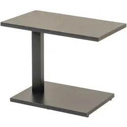 Ambia Garden Loungetisch - Höhenverstellbar in Anthrazit - Gartentisch mit eleganter Keramiktischplatte, höhenverstellbar von 46,5 cm bis 64,5 cm, ideal für gesellige Runden im Freien und pflegeleicht.