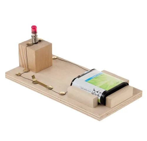 matches21 HOME & HOBBY Warnblinkanlage Bausatz ab 8 J. Holzbaukasten