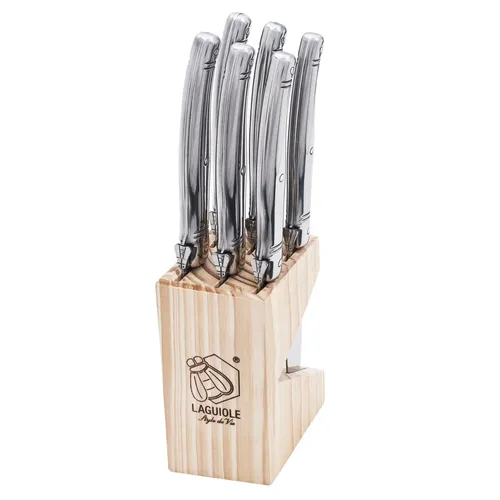 Laguiole Style de Vie Steakmessen Set RVS 6 stuks Premium Line