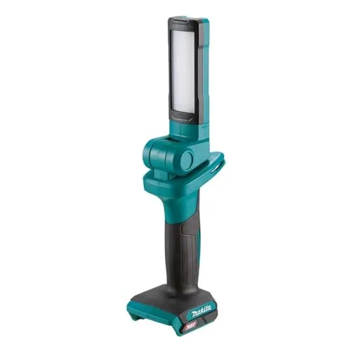 Makita ML006G 40V Max Li-Ion XGT Taschenlampe - Taschenlampe mit 18 LEDs und 500 Lumen, ergonomisch und kompakt. Flexibler Kopf mit 7 Stops und drehbar, ideal für vielseitige Anwendungen.