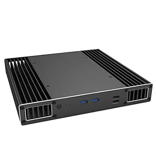 Akasa Plato PX, PC Low Profile lüfterloses Gehäuse für Intel 8th Gen NUC (Provo Canyon), 100% Aluminium-Kühlkörper CPU-Kühlung, Unterstützt 2,5