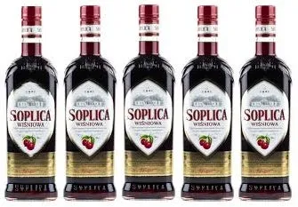 Soplica Kirsche Likör Wisniowa 28% vol. 500ml mit Glas