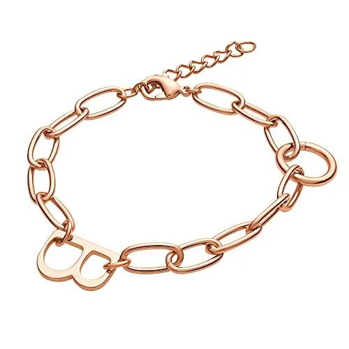 Heideman Armband Mathea Damen aus Edelstahl rosegold farbend matt Armkette für Frauen