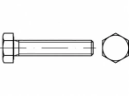 TOOLCRAFT TO-5411868 Sechskantschraube M24 45mm Außensechskant Stahl feuerverzinkt 25St.