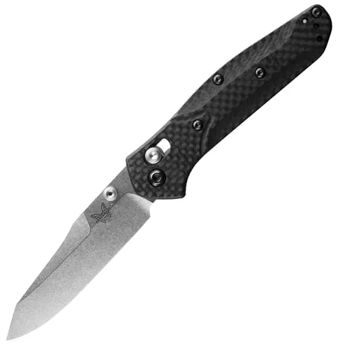 Benchmade Mini Osborne 945-2 Klappmesser - Hochwertiges Klappmesser mit AXIS Lock und umgekehrtem Tanto-Klingenstil, ideal für den Alltag und Outdoor-Aktivitäten.