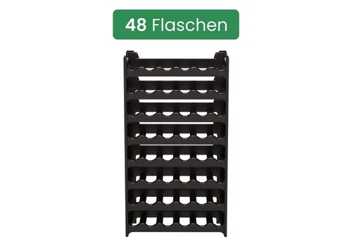 ARTECSIS Weinregal stapelbar für 48 Flaschen in schwarz von ARTECSIS