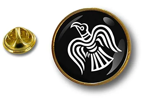 Akachafactory pin flaggenpin flaggen pins anstecker Anstecknadelraven Wikinger vinland Odin