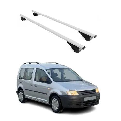 OMAC Dachträger Gepäckträger für VW Caddy 2003-2020 - Robuste 2-teilige Dachgepäckträger aus Metall, wasserdicht und abnehmbar. Ideal für Outdoor-Abenteuer und vielseitige Nutzung.