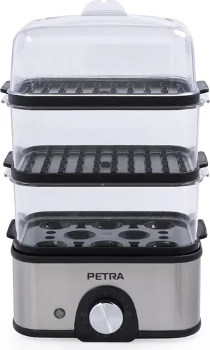 Dampfgarer mit 3 Ebenen PETRA, 500 W, 3 l