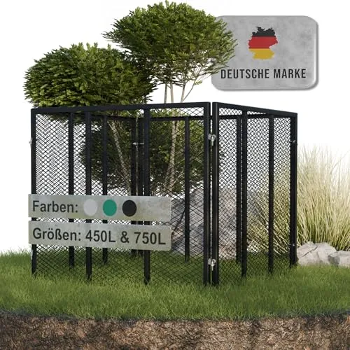 Heimfleiss® Komposter Garten 80x80x70 cm von Heimfleiss