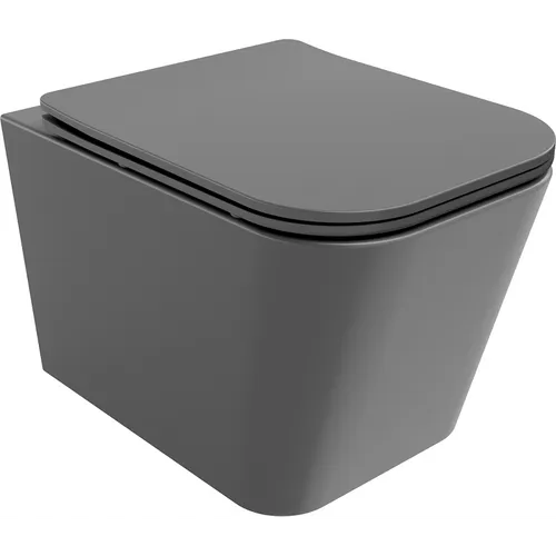 Mexen Teo WC-Schüssel Randlos mit Slim Sitz Grau in grau von Mexen