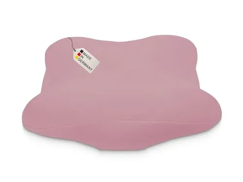 DUKAL | Bezug für Derila (Ergo) Memory Foam Kopfkissen | 36 x 54 cm | aus hochwertigem DOPPEL-Jersey | 100% Baumwolle | Farbe: Altrosa