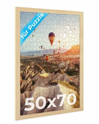 PHOTOLINI Bilderrahmen für Puzzle 50x70 cm in beige von Photolini