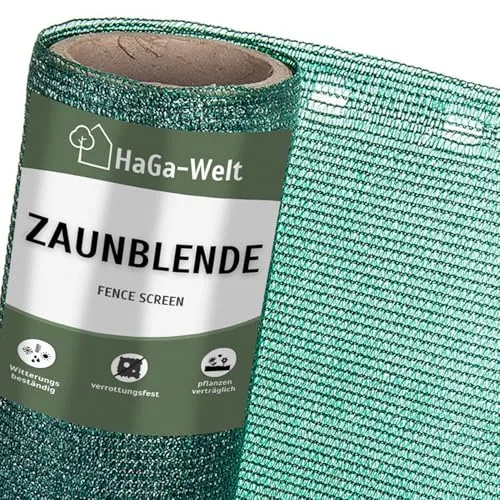 HaGa Schattiernetz 2m Breite mit 85% Schattierwirkung in grün – Hitzeschutz & Sonnenschutz für Pflanzen – Balkon Sichtschutz & Terrassen Sonnensegel – Wetterfest & Temperaturbeständig (Meterware)