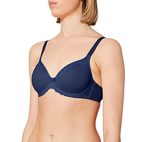 Triumph Damen Beauty-Full Darling Wp Schalen BH mit Bügel, Deep Water, 65D - Klassische BHs für Damen mit softer Polsterung und feiner Spitzenverzierung. Atmungsaktive Spacer Cups bieten optimalen Halt und Komfort.