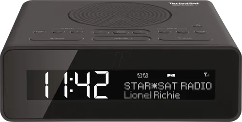 TechniSat DigitRadio 51 - DAB+-Radio mit großem LCD-Display, zwei Weckzeiten und rauschfreiem Empfang für Musik- und Radioliebhaber