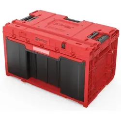 Qbrick System ONE Drawer 1 Toolbox 2.0 Red - Werkzeugkasten mit 32,5 L Volumen und einer robusten Schublade, perfekt für Handwerker und Hobbyisten, die Ordnung und Mobilität schätzen.