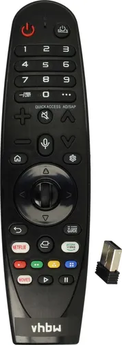 vhbw Fernbedienung kompatibel mit LG 55SM8100PUA, 55SM82007LA, 55SM8100PDA, 55SM8100PSA, 55SM8200PLA, 55SM8500PLA Fernseher, TV - Ersatzfernbedienung