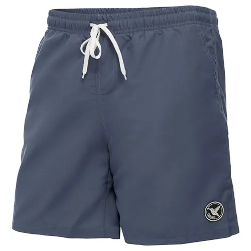 Ladeheid Badehose Herren, Bequeme Lange Badeshorts mit Breitem Gummibund, Kordelzug und Taschen, Schwimmhose Boardshorts – LA40-129 (Dunklejeans, XXL)