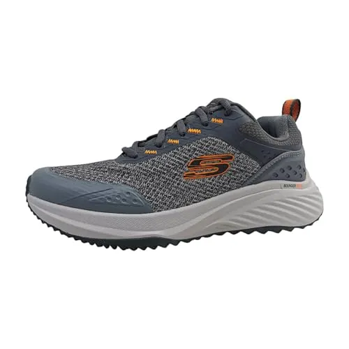 Skechers Bounder RSE Hazlet - Herren Wanderschuhe in Grau, Schuhgröße 45 EU - Herren-Sneaker mit robustem Design und optimalem Komfort für Freizeit und Outdoor-Aktivitäten.