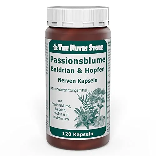 Passionsblume Baldrian Nerven Kapseln 120 Stk. für einen guten Schlaf