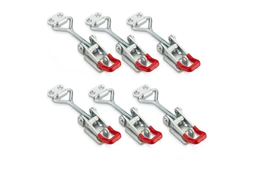 SO-TECH® Kastenriegelschloss Spannverschluss, verstellbarer Schnellspanner, M6-Gewinde - Haltekraft 220 kg, (6-tlg), M6 (Haltekraft 220 kg, abschließbar) Stahl verzinkt