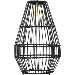 Outsunny Solarleuchte - Stilvolle Gartenbeleuchtung - Lampen für den Außenbereich, mit elegantem Rattangitter-Design und Solarbetrieb für bis zu 8 Stunden warmweißes Licht, ideal für stimmungsvolle Abende im Garten.