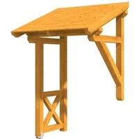 Skan Holz Haustür-Vordach Potsdam 3 Eiche hell,asiert 176 cm x 156 cm