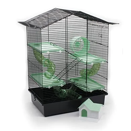 ZooPaul XXL Hamsterkäfig Nagerkäfig CH3 Zubehör Tunnelsystem Maus Hamster Käfig (türkis)