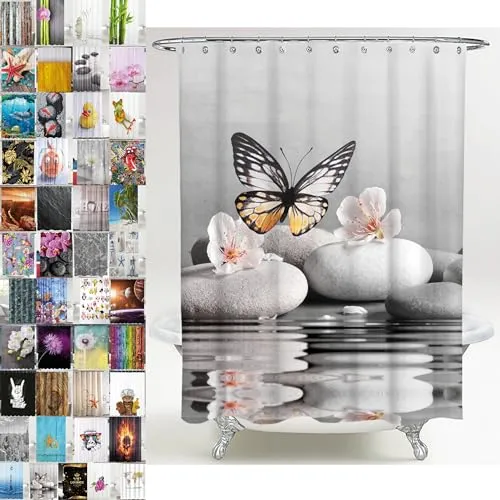 Sanilo Duschvorhang Vanesa 180 x 200 cm in grau von Sanilo