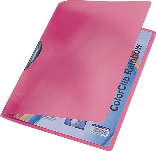 Leitz Klemmhefter 4176-00-25 ColorClip Rainbow, A4, für 30 Blatt, rot