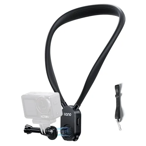 llano Magnetische Halterung für Action-Kamera, Schnellverschluss mit einem klick & ergonomisches Design,kompatibel mit GoPro 13/12/11/10/9,für DJI Osmo Action 5/4/3,für Insta360 X5/X4/X3/Ace Pro 2