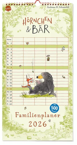 Hörnchen & Bär. Familienplaner 2026 Andreas H. Schmachtl