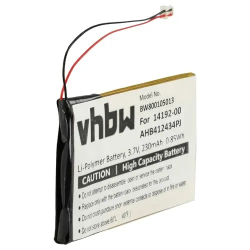 vhbw Akku kompatibel mit Jabra Pro 9450, 9450SH Wireless Headset Kopfhörer (230 mAh, 3,7 V, Li-Polymer)
