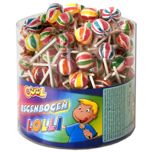 Regenbogen-Lutscher, Lolli, 100 Stück 13,91€/1kg
