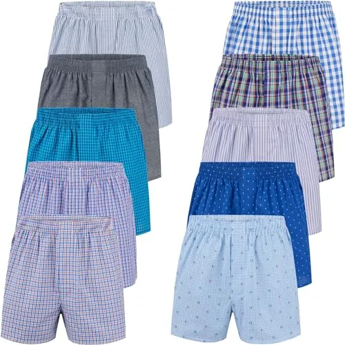 City Life Herren Boxershorts Shorts Boxer Webboxer (10er Pack) Sparpack S - 4XL, Farbe:Mehrfarbig (Classic Multicolour 4 C-10-4), Grösse:3XL