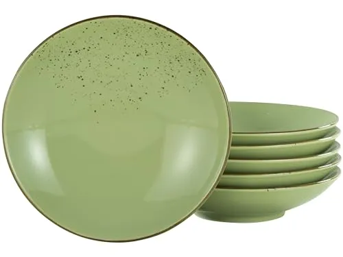 CreaTable Tafelservice - Elegantes Geschirrset - Hochwertiges Tafelservice in stilvollem Grün, ideal für besondere Anlässe und tägliche Nutzung.