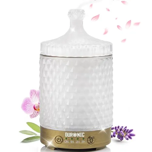 Duronic AD31 Aroma Diffuser – Eleganter Duftöl Diffusor mit 100 ml Wassertank - Duftöldiffusoren für entspannende Atmosphäre, ideal zur Stressreduktion und Verbesserung der Luftqualität. Mit LED-Lichtfunktion und 5–7 Stunden Laufzeit.