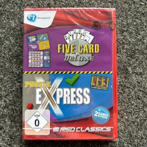 PC Spiel Five Card Deluxe / Puzzle Express NEU in Folie OVP