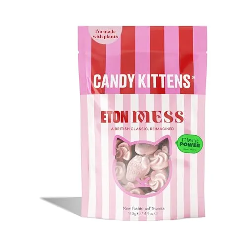 Candy Kittens Eton Mess Vegane Süßigkeiten, 140 g, 1er Pack (1 x 1 Stück)