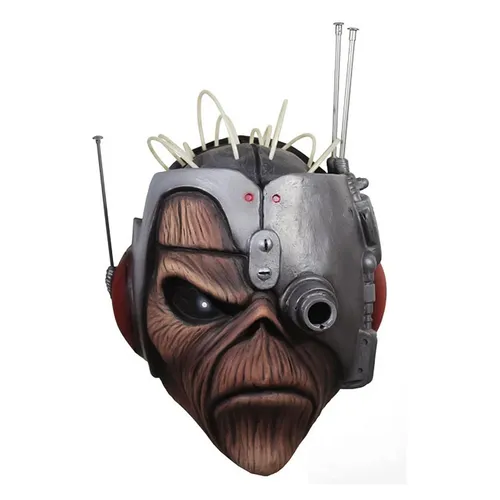 Iron Maiden Somewhere In Time Eddie Latex Maske - Masken & Augenmasken, hochwertige Latex Maske des ikonischen Eddie für ultimative Halloween- oder Konzert-Outfits.